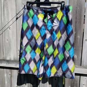 Geometric Board Shorts by Hang Ten